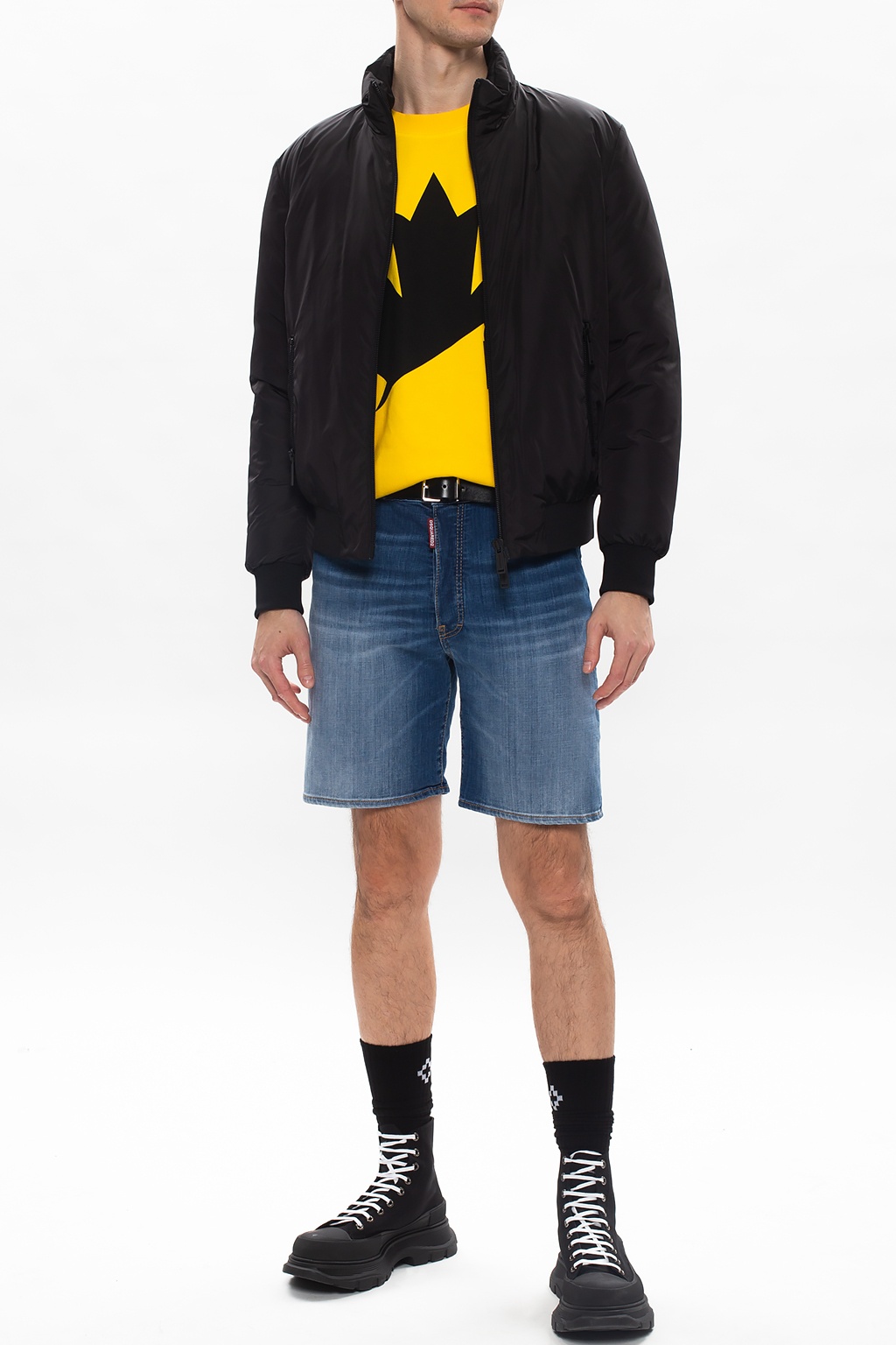 SchaferandweinerShops GB - Yellow sweatshirt have with logo Dsquared2 - wtaps  minedenim m 65 field jacket